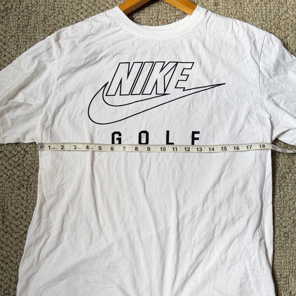 Nike Golf White T-Shirt with Black Logo - Picture 4 of 5